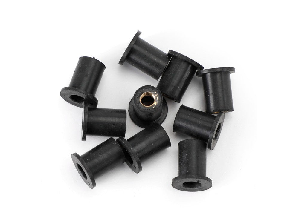 Set of 10 Rubber M5 Wellnuts