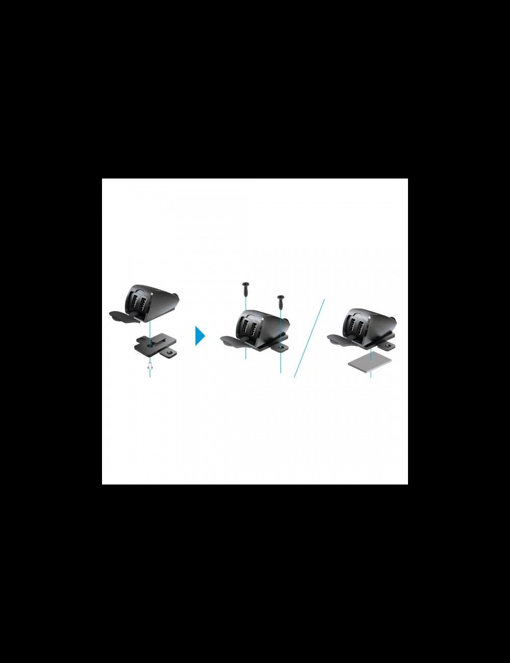 USB Double charger TREK 2
